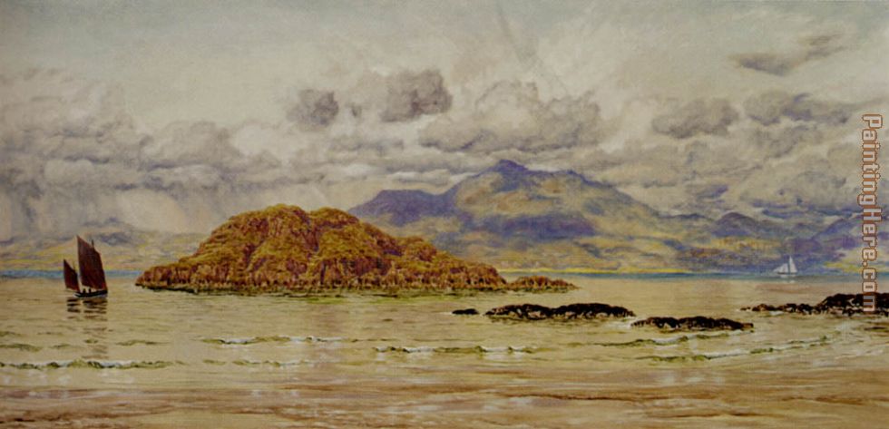 Maiden Island painting - John Brett Maiden Island art painting